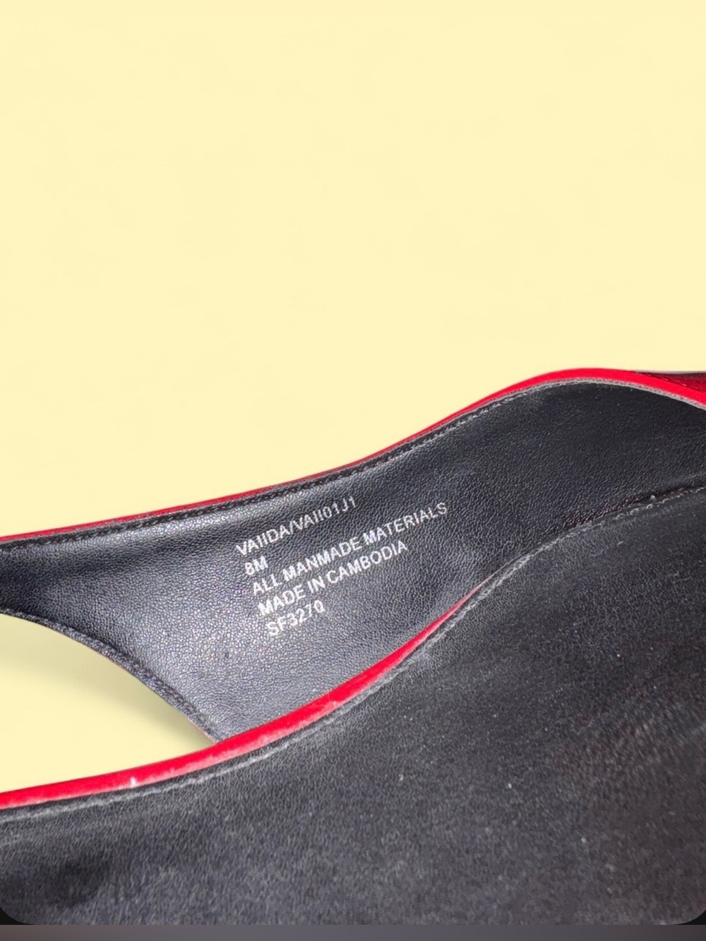 Madden Girl Cherry Red Patent Pointed Toe Slingback Flats • Size 8 ✨❤️ - Picture 5 of 6